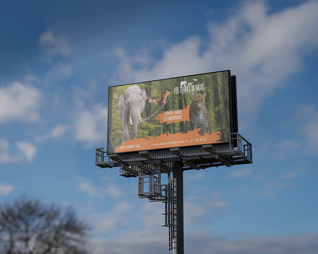 Affiche panneaux publicitaires urbains – Les Terres de Nataé