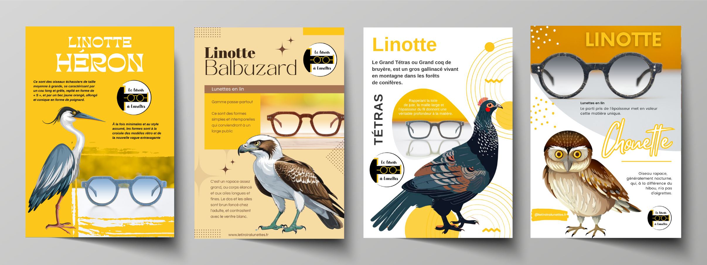 Création d’affiches – “Linotte” par Le Tiroir à Lunettes